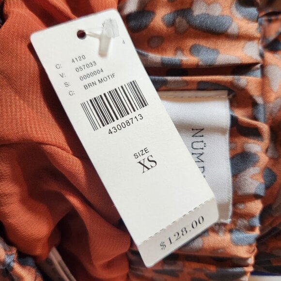 NWT ANthropologie NUMPH Yangmei Pleated Leopard Skirt - Picture 6 of 7